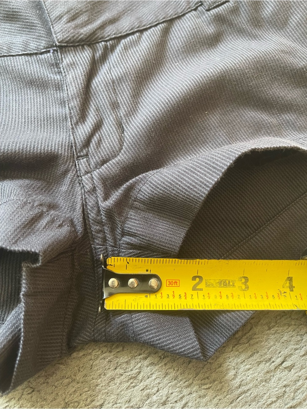 Hurley Gray Low-Rise Cotton Blend Shorts - Picture 7 of 7